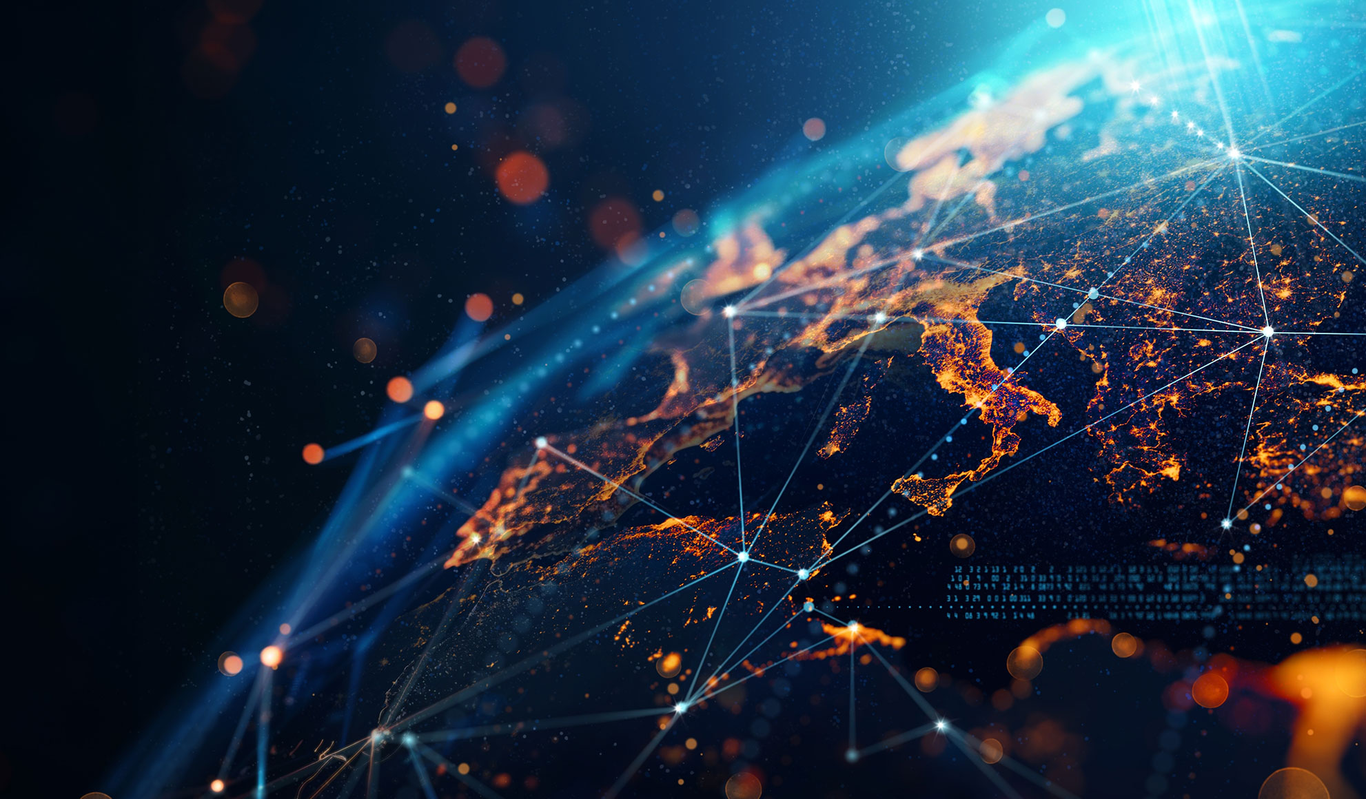 global-expansion Global map with locations lit up
